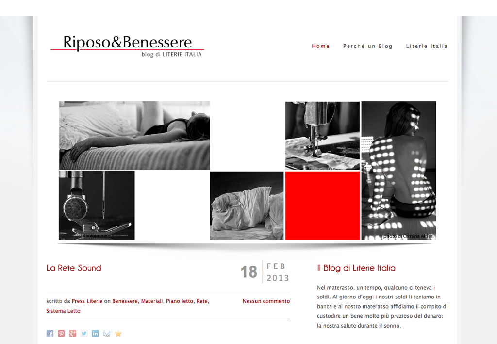 Blog Riposo & Benessere - Literie Italia